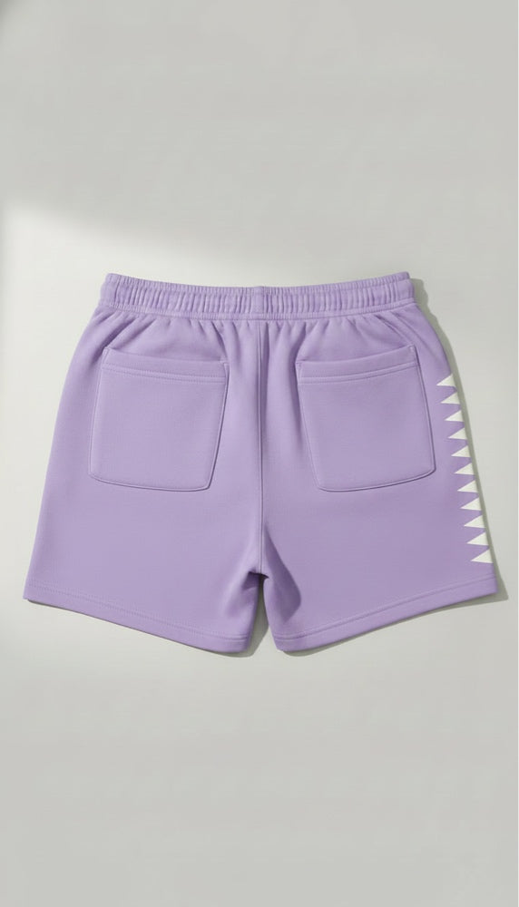 Lavender "Members" Shorts
