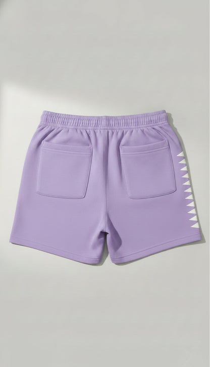 Lavender "Members" Shorts