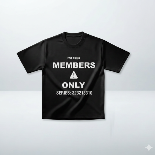 Members Tee Black