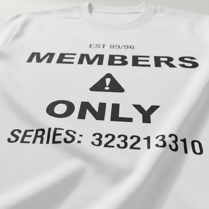 Members Tee White