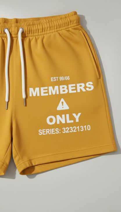 Mellow Yellow "Members" Shorts