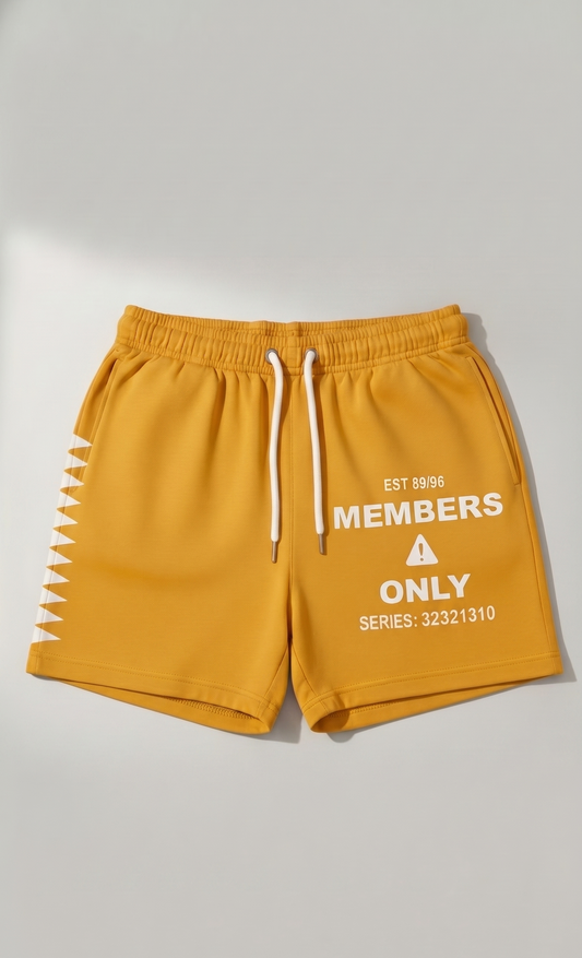 Mellow Yellow "Members" Shorts